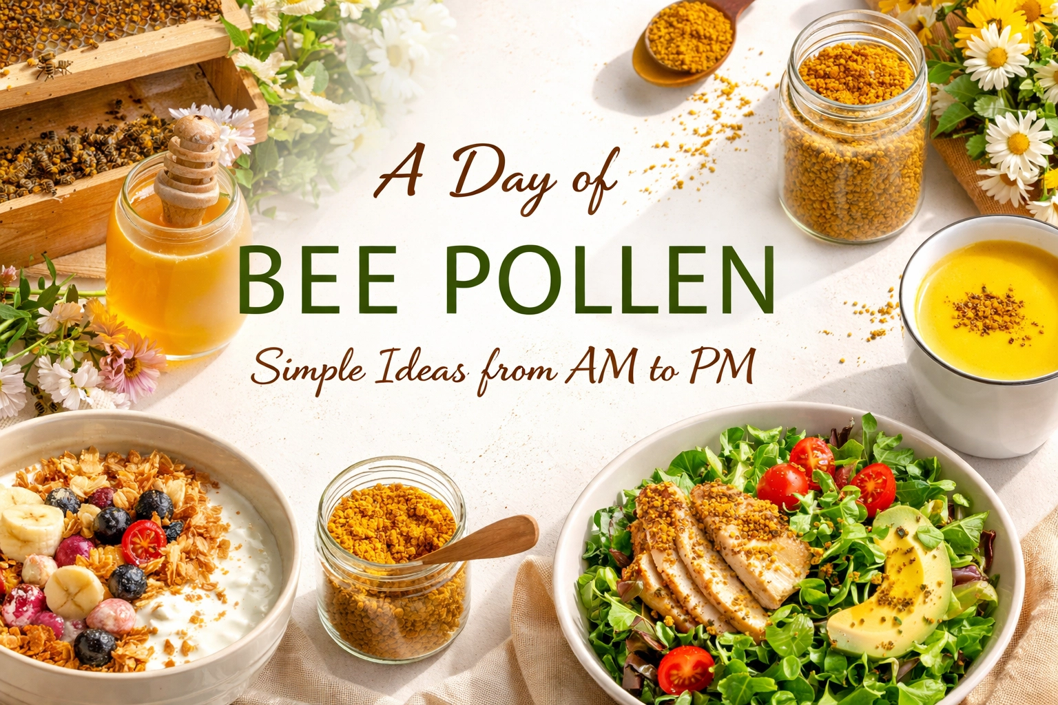 A Day of Bee Pollen: Simple Ideas from AM to PM
